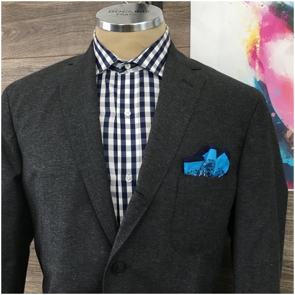 Mens Michael Bastian Blazer Sport Coat Sport Jacket Wool Cotton 44R Button Suits - Picture 2 of 13